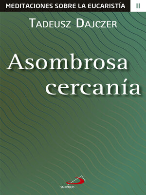 cover image of Asombrosa cercanía